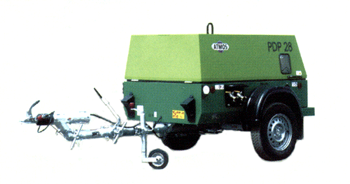 Передвижной винтовой компрессор PDP-28 ATMOS Чехия